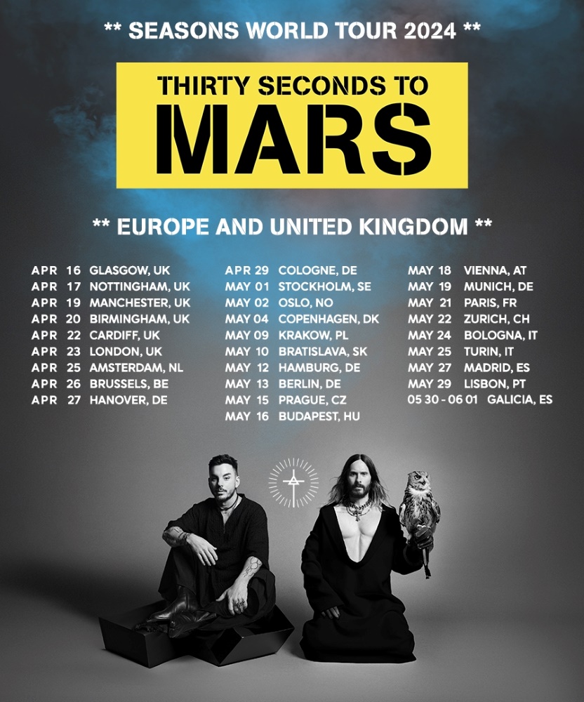 Thirty Seconds to Mars Seasons World Tour 2024 19 May 2024