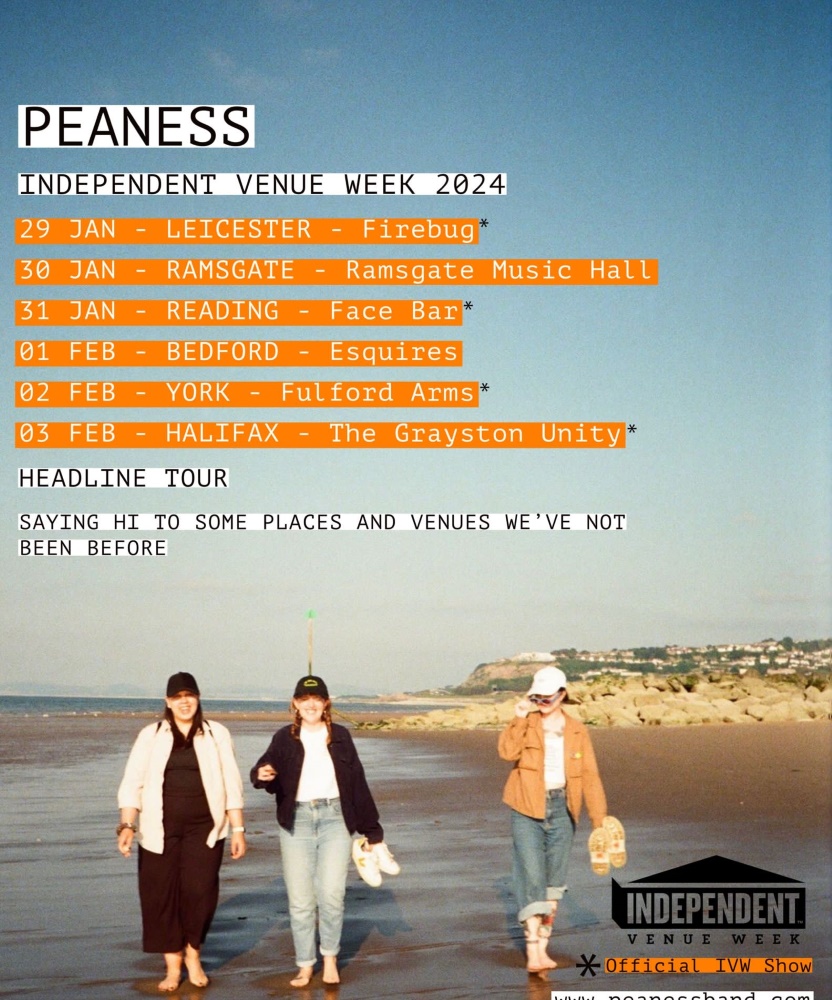 Peaness 2024 UK Tour 29 January 2024 Firebug Event Gig Details   Ek65 