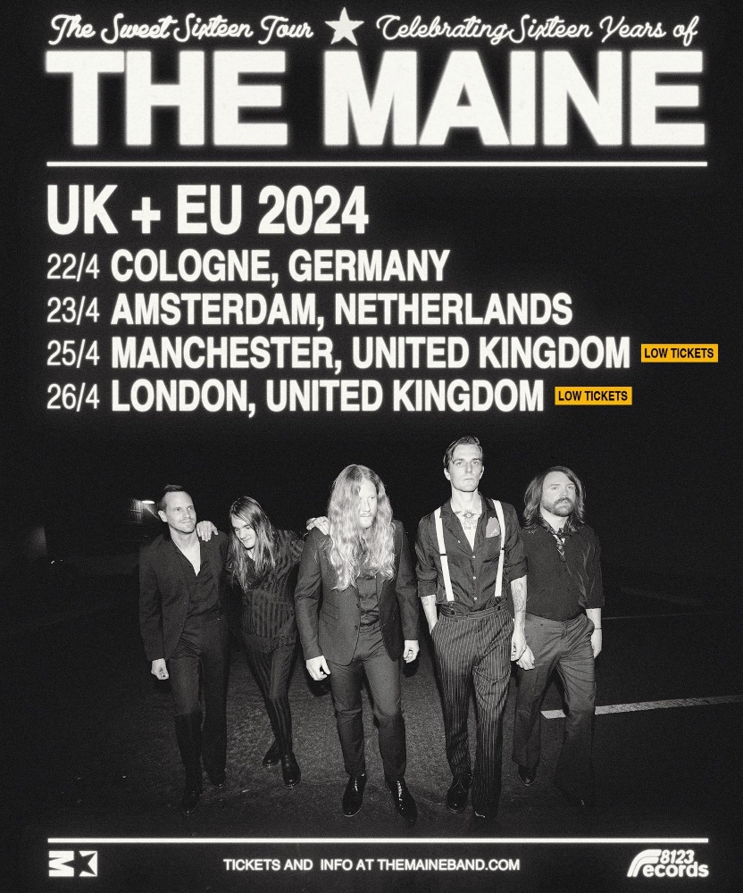 The Maine The Sweet Sixteen Tour 2024 26 April 2024 O2 Forum