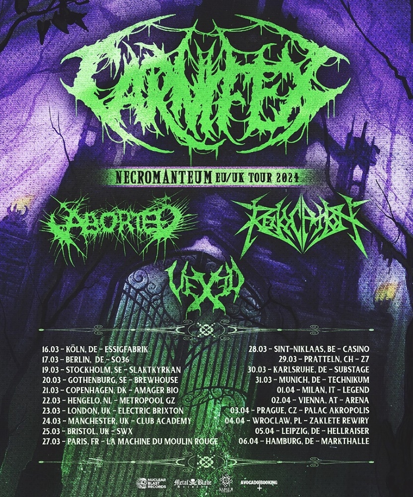 Carnifex - Necromanteum UK & EU Tour 2024 - 27 March 2024 - La Machine ...