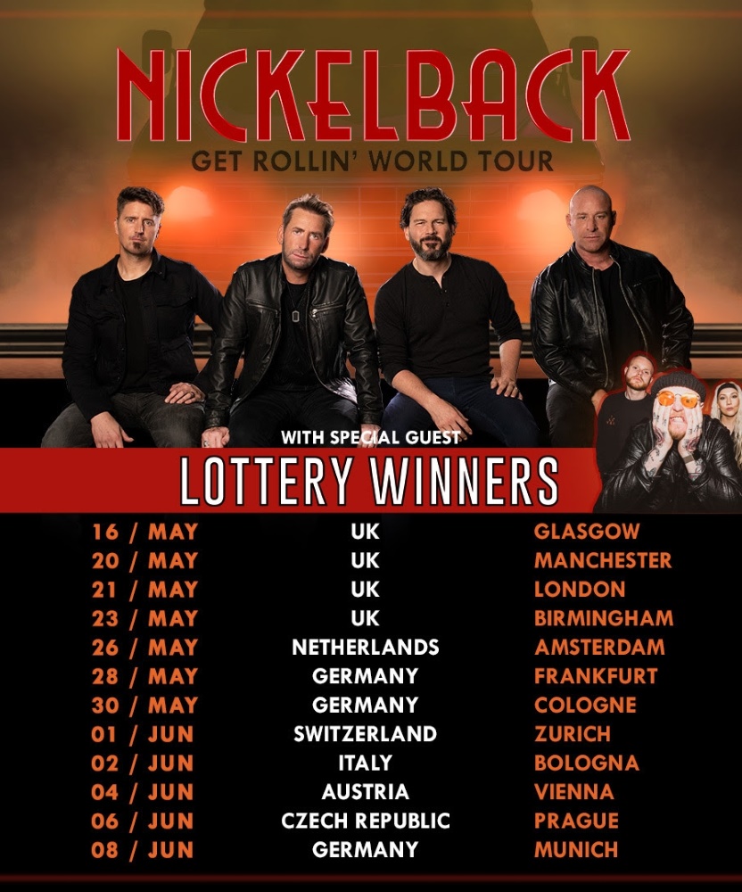 Nickelback Get Rollin' World Tour 2024 01 June 2024 Hallenstadion