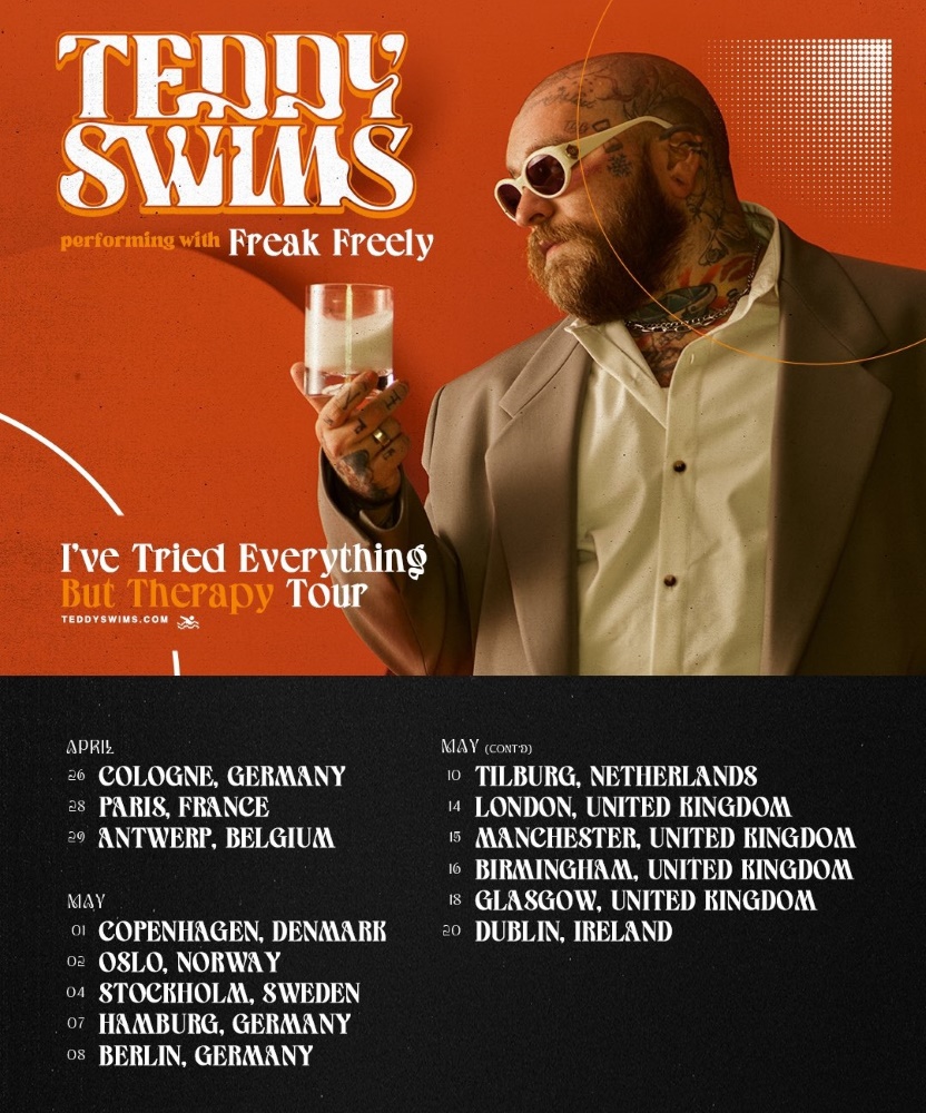 Teddy Swims I've Tried Everything But Therapy Tour 15 May 2024 O2