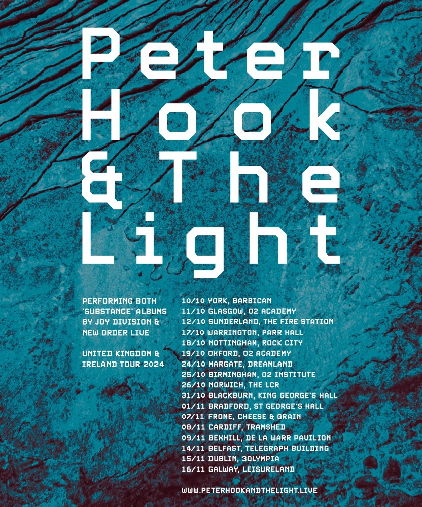 Peter Hook & The Light 2024 Tour 25 October 2024 O2 Institute