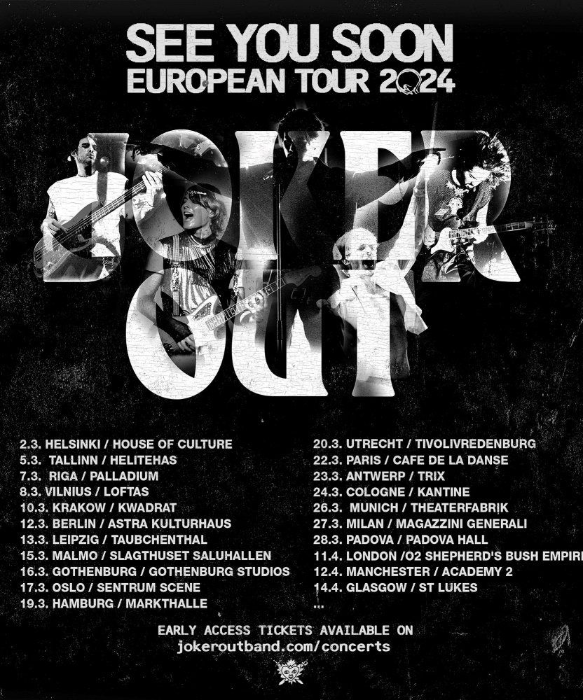 Joker Out - See You Soon European Tour 2024 - 12 April 2024 ...