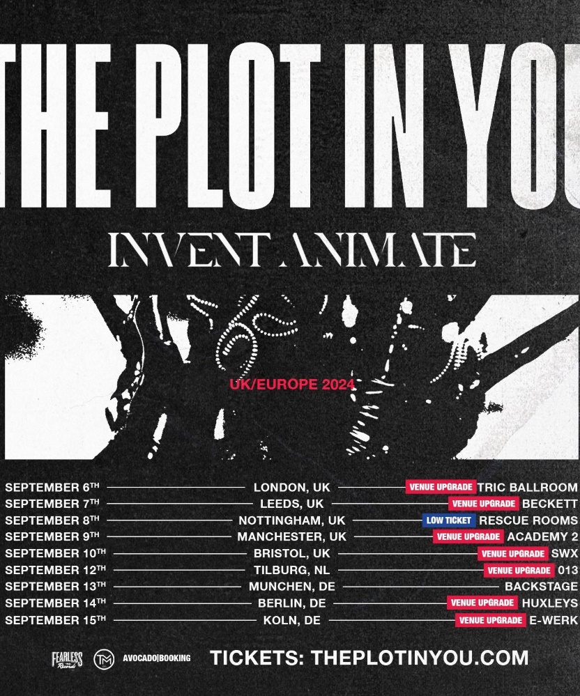 The Plot In You UK & EU Tour 2024 13 September 2024 TonHalle München Event/Gig details
