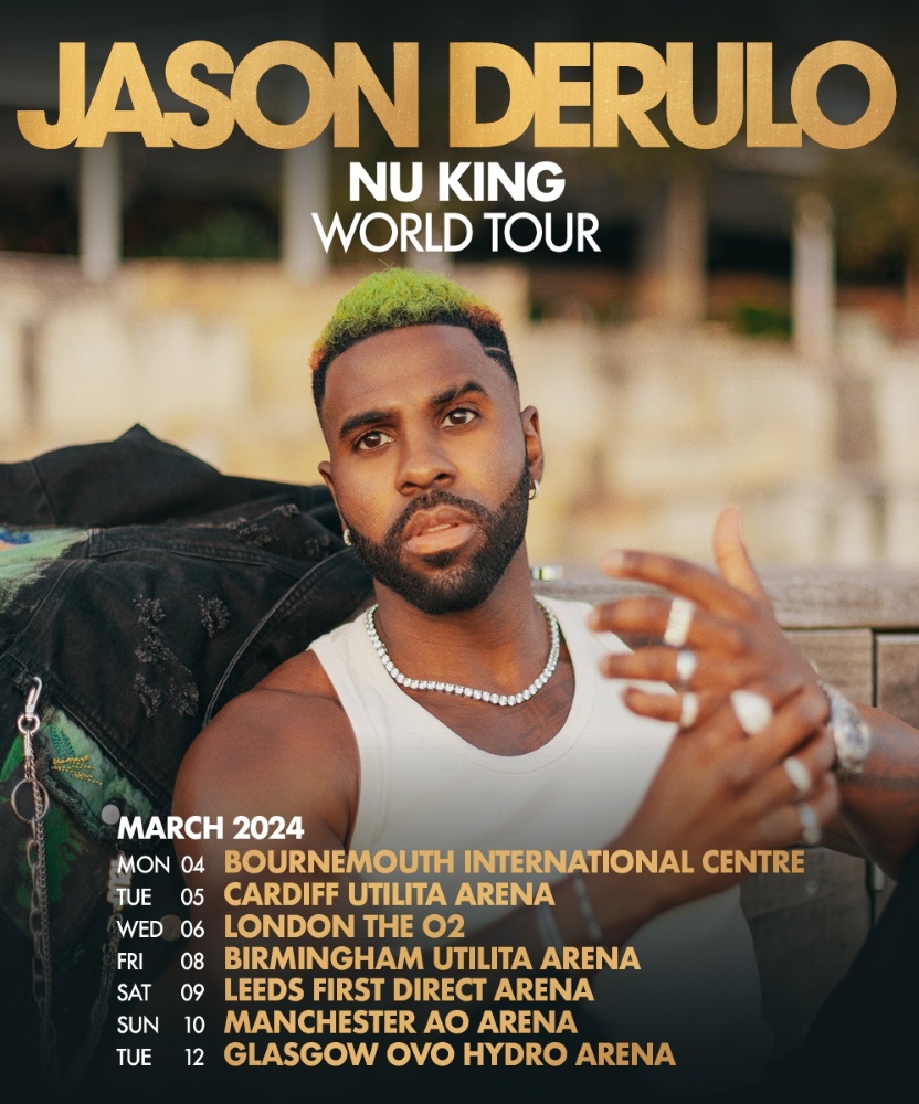 Jason Derulo Nu King Tour 10 March 2024 AO Arena Event/Gig