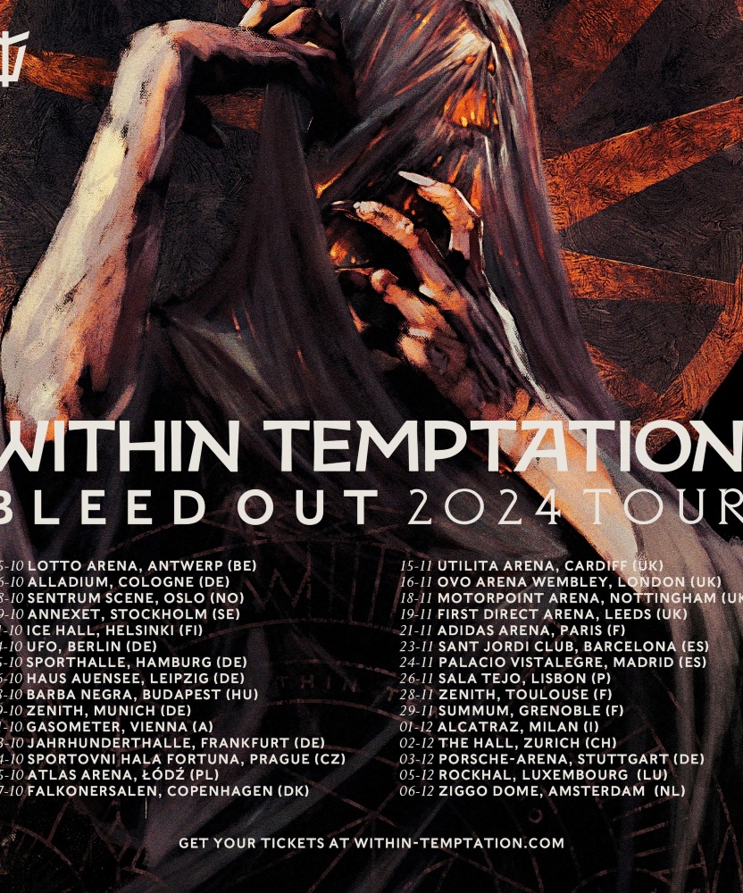 Within Temptation Bleed Out 2024 Tour 16 November 2024 OVO Arena