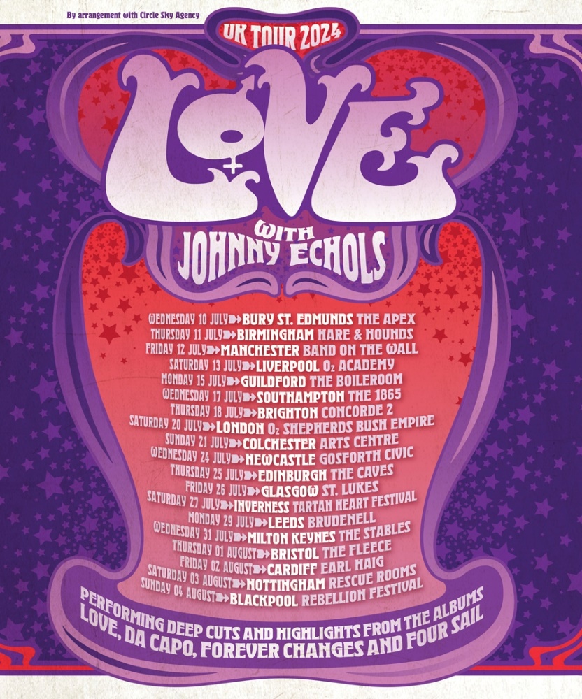 LOVE Revisited UK Tour 2024 25 July 2024 The Caves Event/Gig