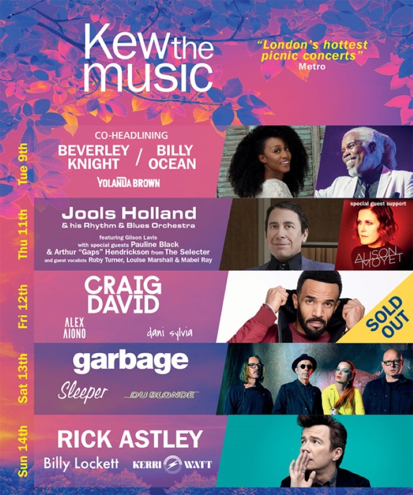 Lewis Capaldi Kew The Music 10 July 2019 Kew Gardens Event/Gig