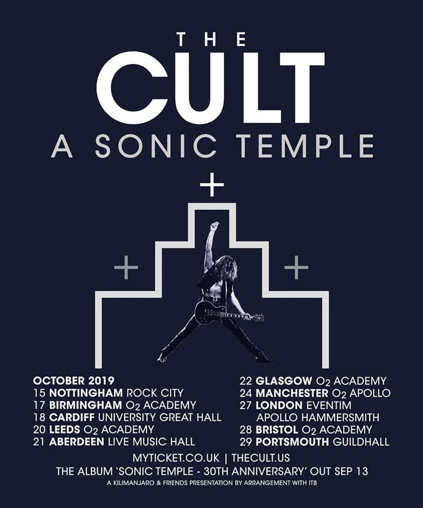 The Cult A Sonic Temple 18 October 2019 Great Hall Event/Gig