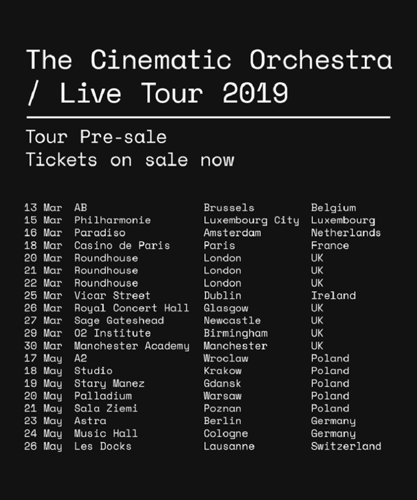 cinematic orchestra tour setlist