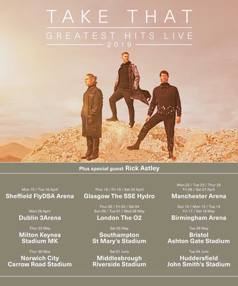 Take That Greatest Hits Live 22 April 2019 AO Arena Event/Gig