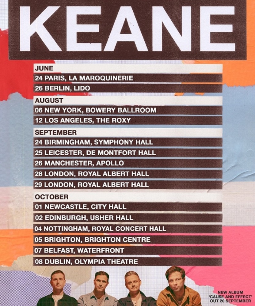 keane cause and effect tour