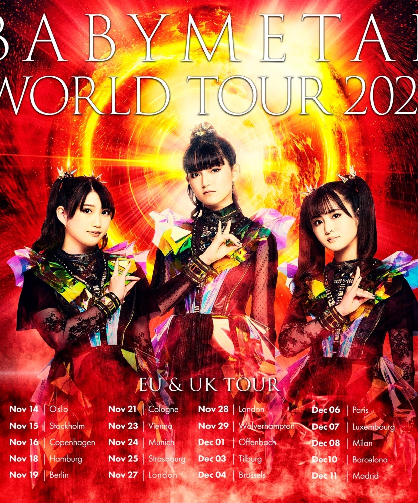 BABYMETAL World Tour 2023 06 December 2023 L'Olympia Paris Event/Gig details & tickets