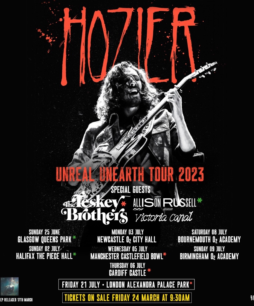 Hozier Unreal Unearth Tour 2023 06 July 2023 Cardiff Castle