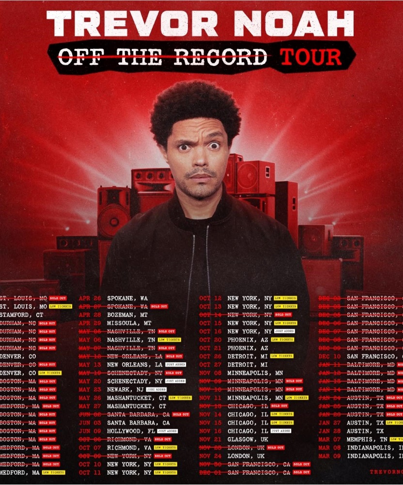 Trevor Noah Off The Record Tour 27 October 2023 Fox Theatre