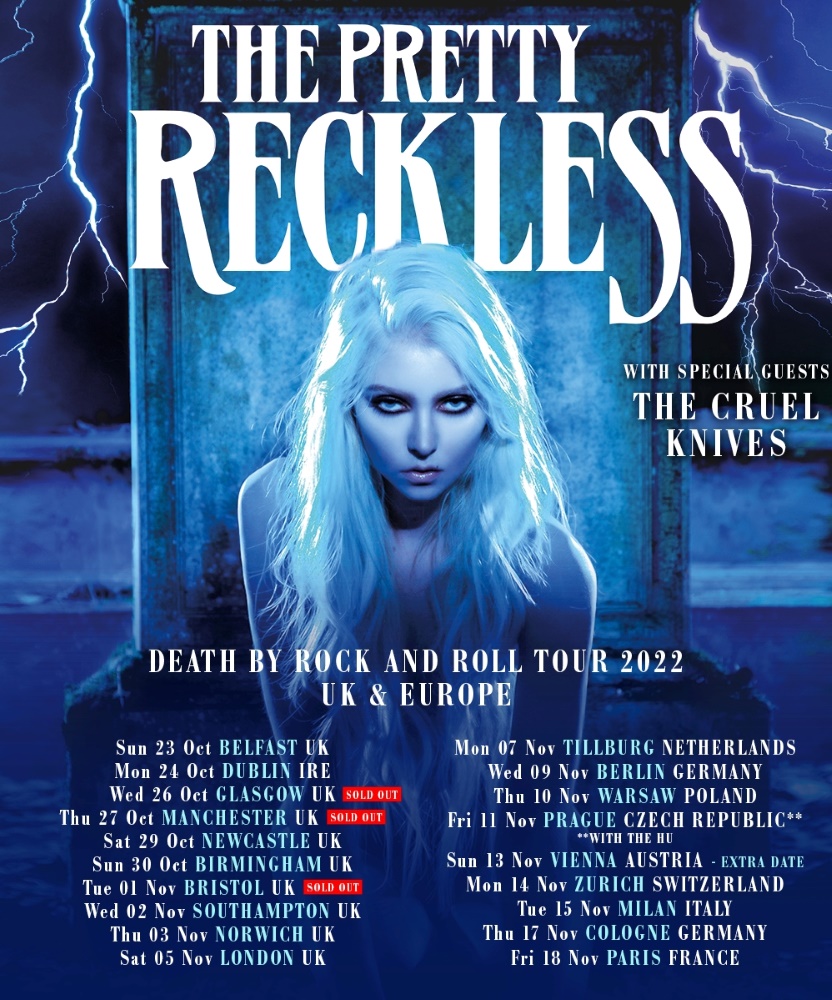 The Pretty Reckless - Death By Rock and Roll Tour 2022 - 23 October ...