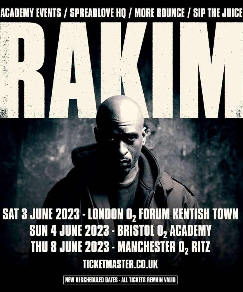 Rakim UK Tour 2023 18 May 2024 O2 Forum Kentish Town Event/Gig