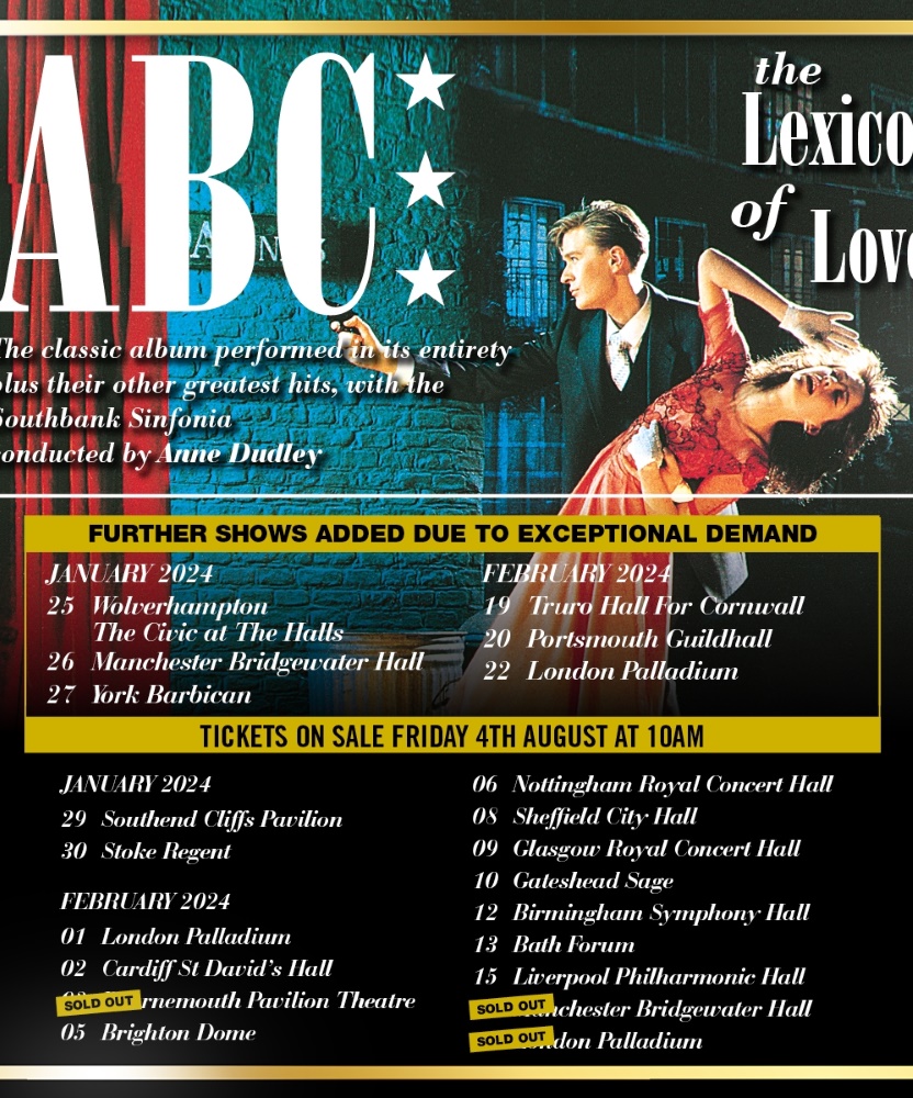 ABC The Lexicon of Love Tour 2024 09 February 2024 Glasgow Royal