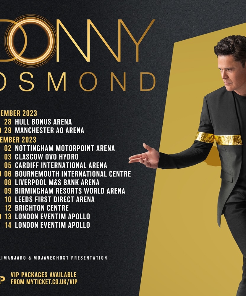Donny Osmond 2023 UK Tour 13 December 2023 Eventim Apollo Event