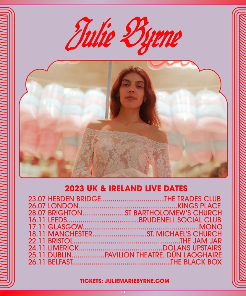 Julie Byrne 2023 UK & Ireland Live Dates 22 November 2023 The Jam