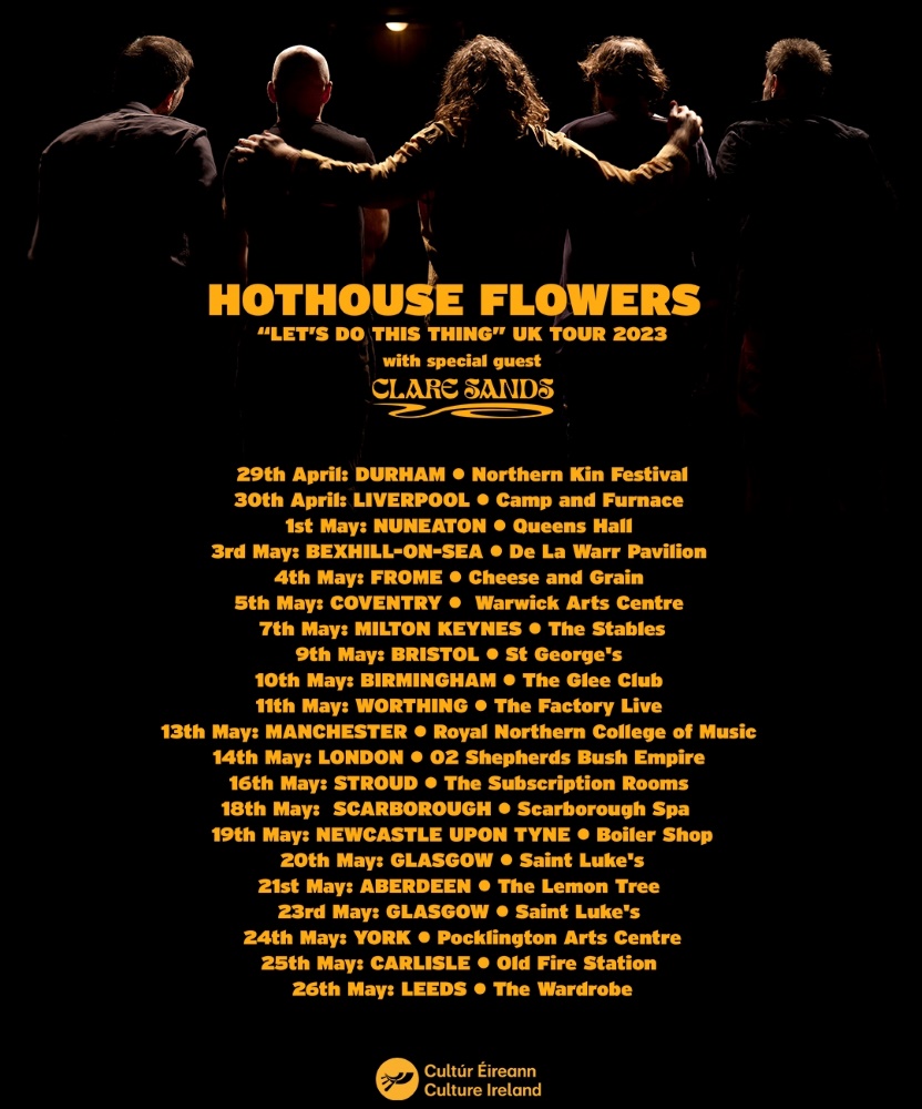hothouse flowers tour 2023 ireland