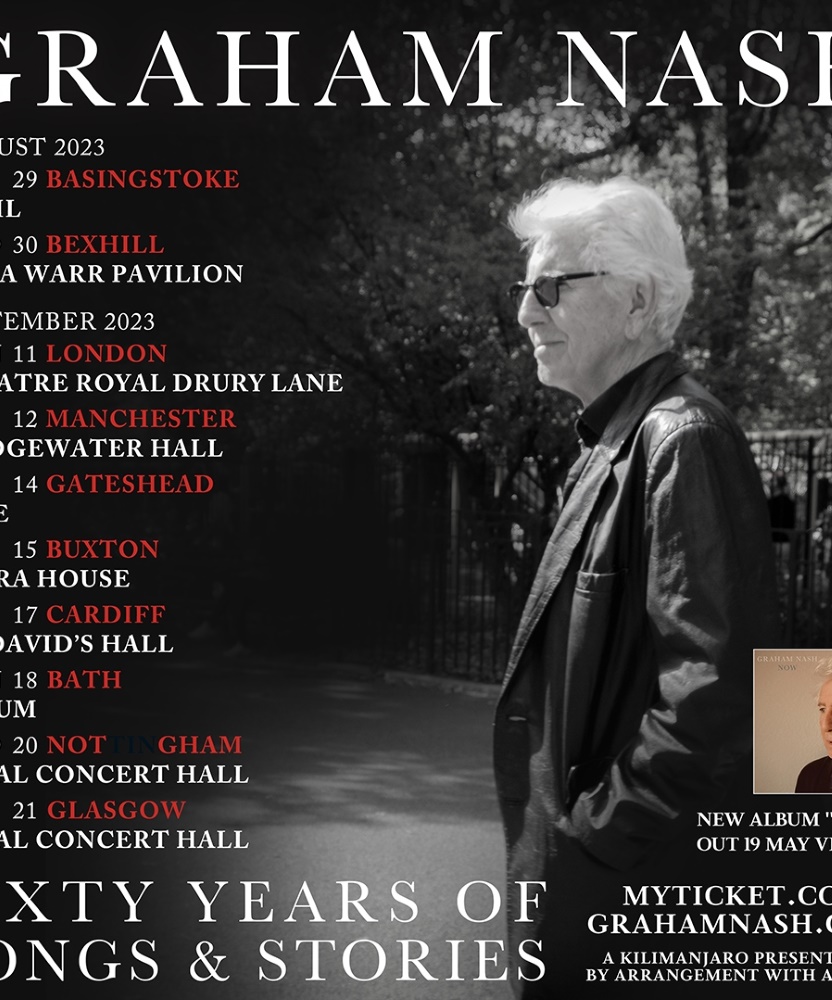 Graham Nash Sixty Years Of Songs & Stories Tour 11 September 2023