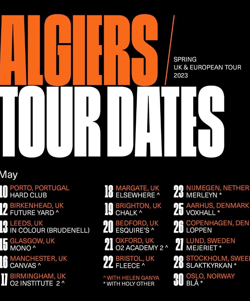 algiers tour uk