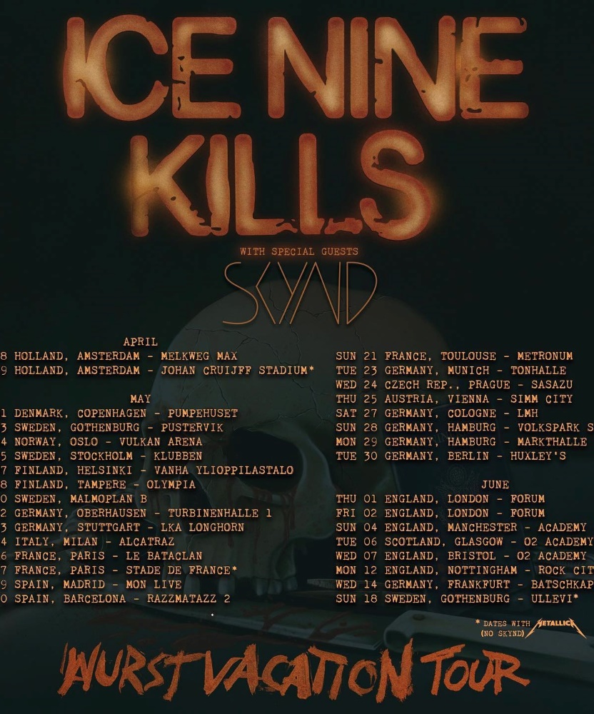 ice nine kills uk tour setlist