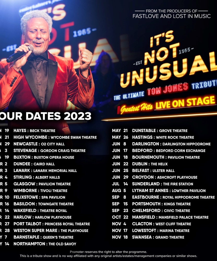 It's Not Unusual 22 April 2023 Harlow Playhouse Event/Gig details