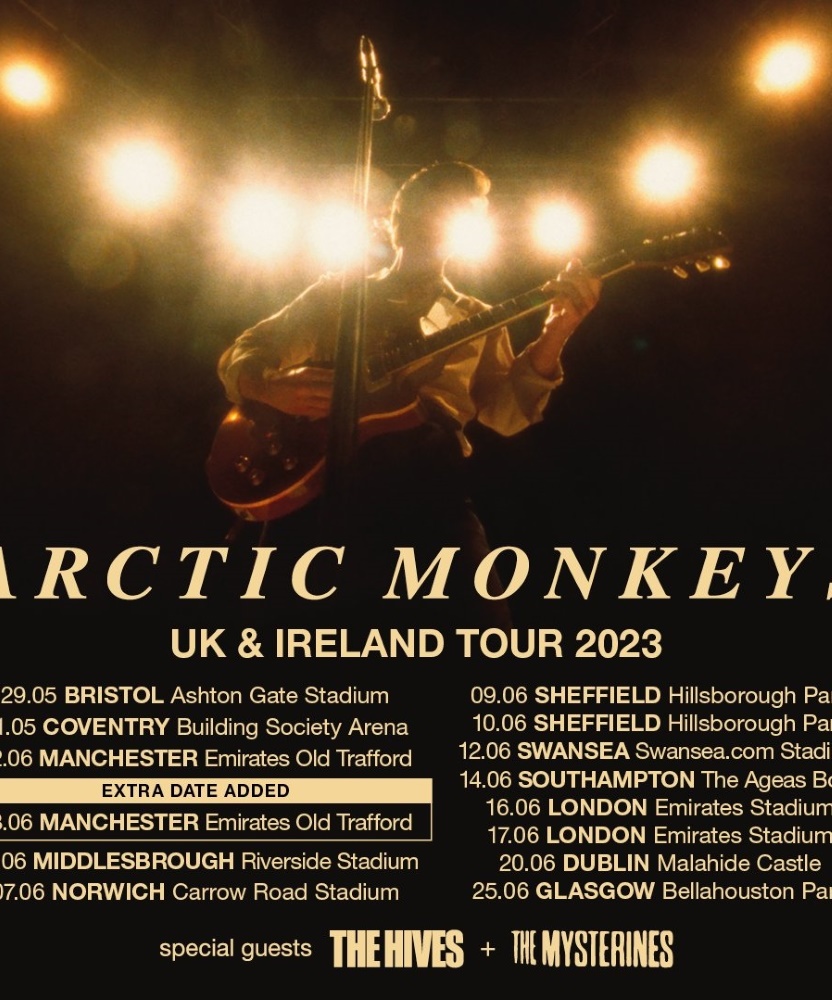 arctic monkeys tour support uk