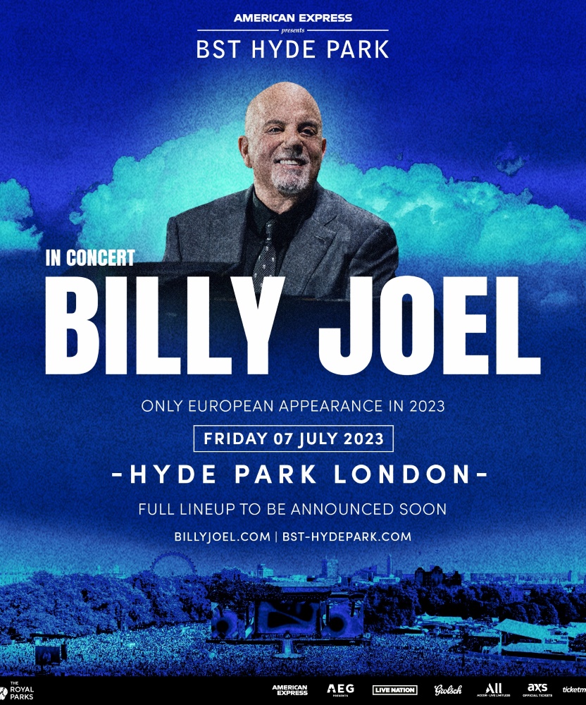 BST Billy Joel 07 July 2023 Hyde Park Event/Gig details