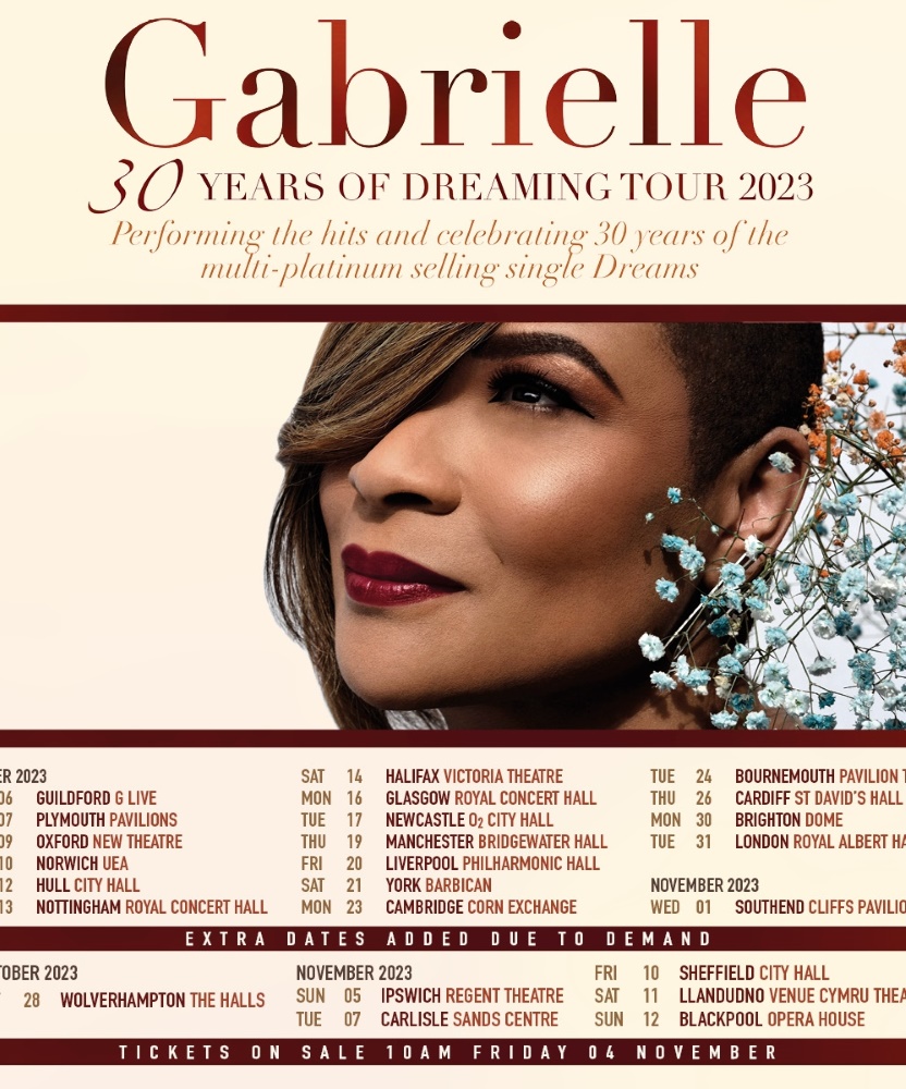 Gabrielle 30 Years Of Dreaming Tour 2023 07 November 2023 The