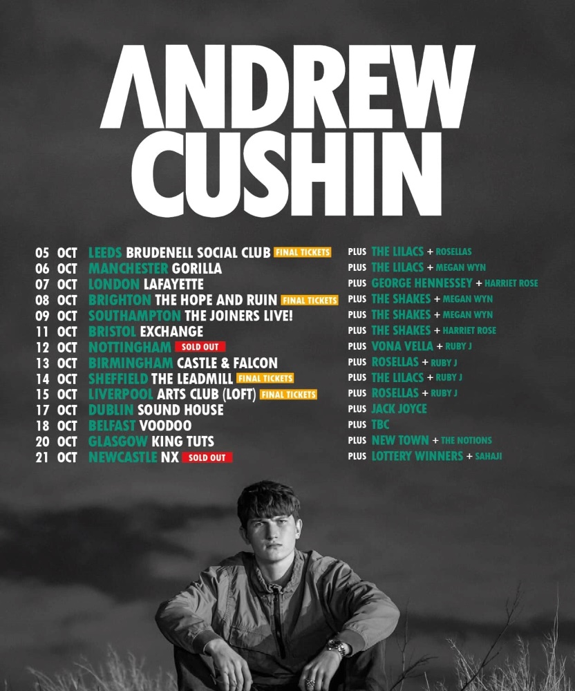Andrew Cushin UK Tour 2022 21 October 2022 NX Event/Gig details & tickets Gigseekr