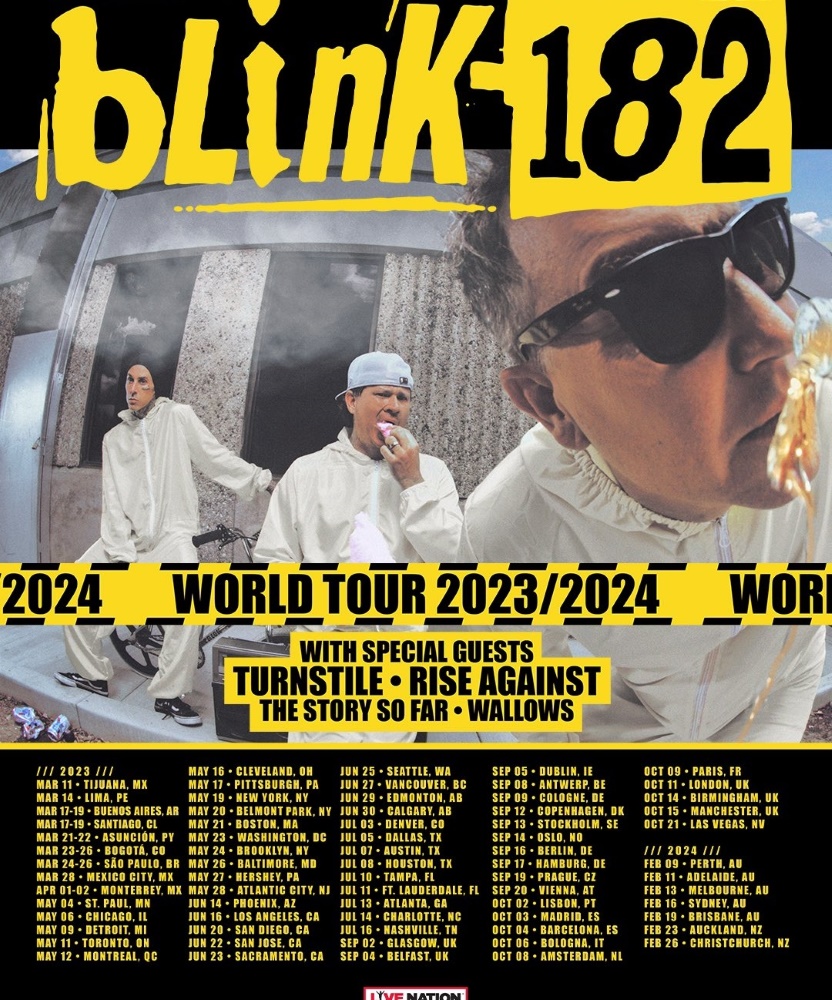 Blink182 World Tour 2023 2024 12 September 2023 Royal Arena