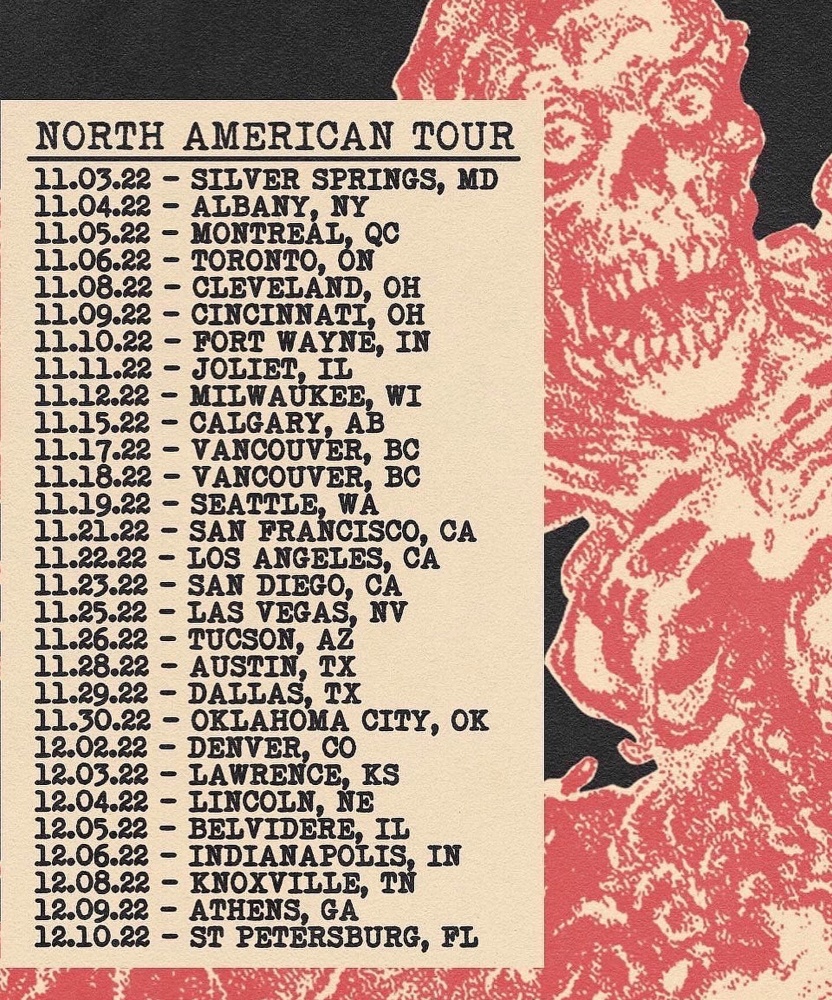 Cannibal Corpse US Tour 2022 28 November 2022 Empire Control Room