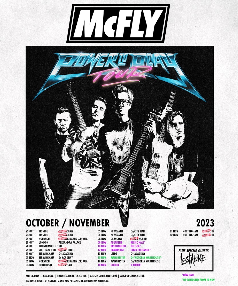 mcfly power to play tour 2023