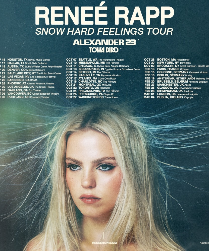 Reneé Rapp - Snow Hard Feelings Tour - 15 September 2023 - Bayou Music
