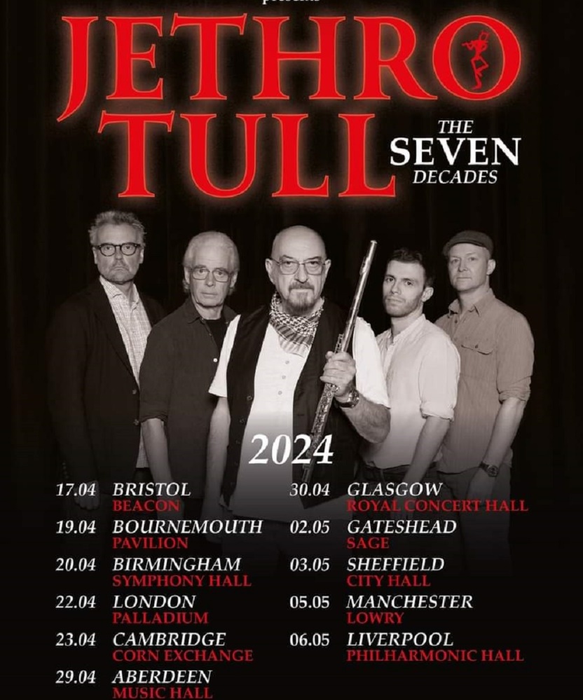 Jethro Tull The Seven Decades Tour 17 April 2024 Bristol Beacon