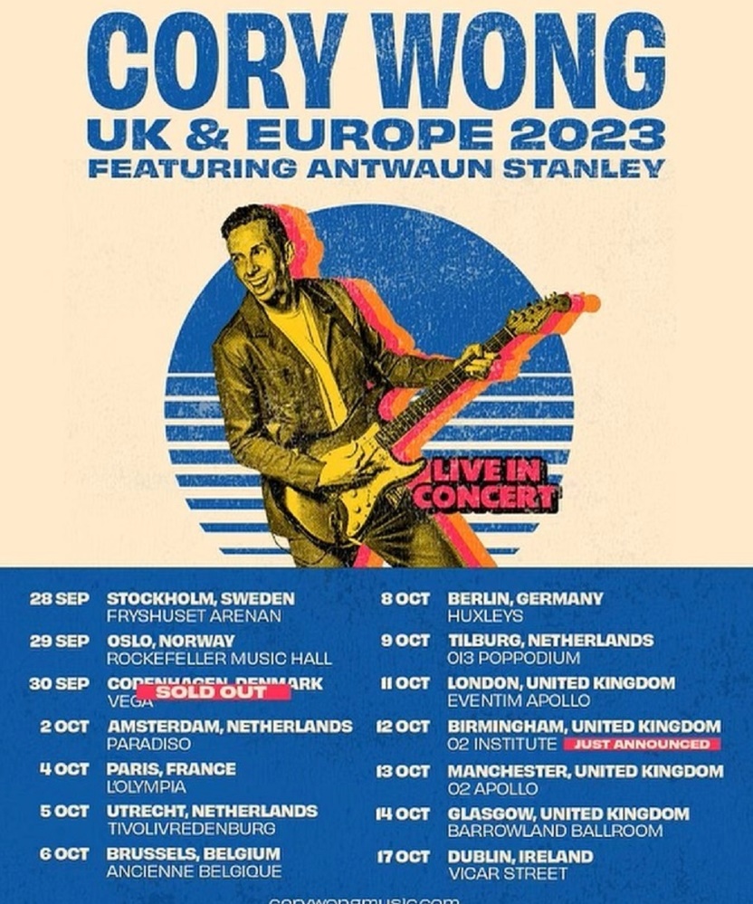 Cory Wong Uk And Europe Tour 2023 30 September 2023 Vega Eventgig Details And Tickets 5465