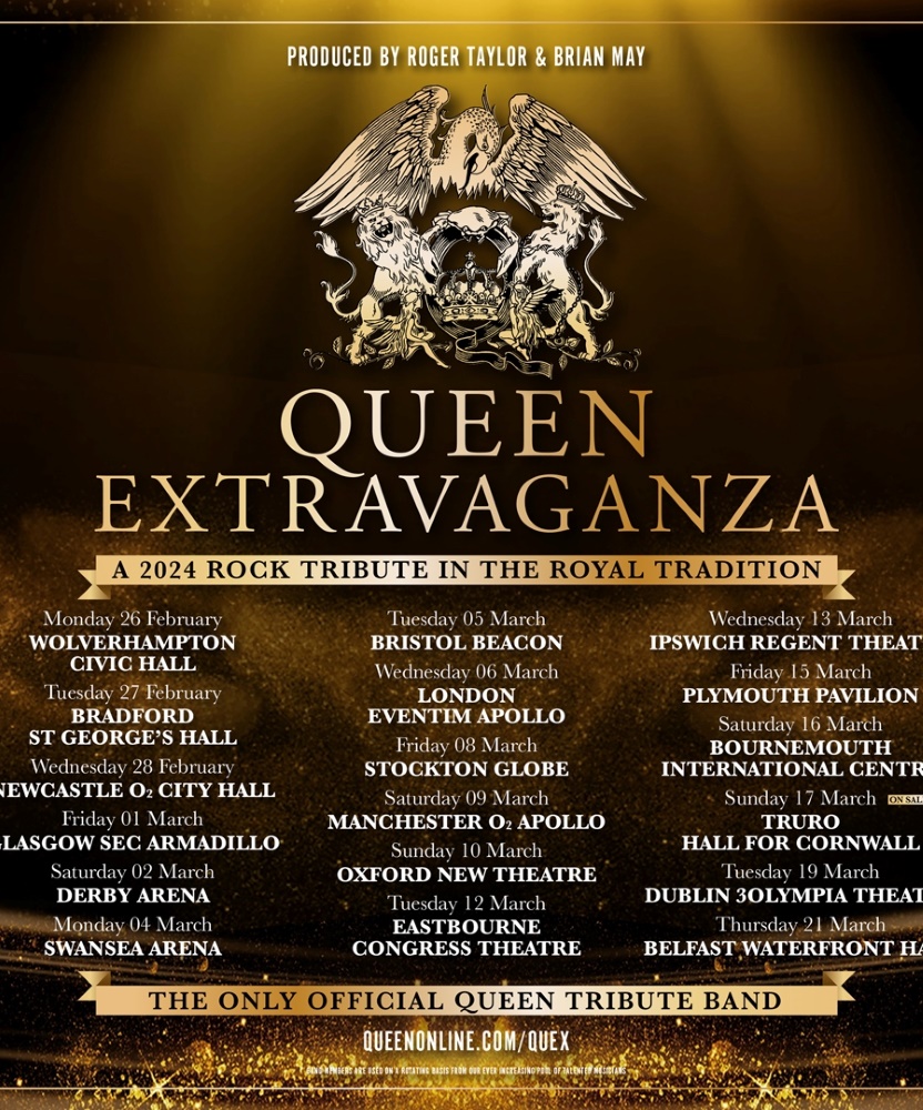 The Queen Extravaganza 2024 UK & Ireland Tour 15 March 2024
