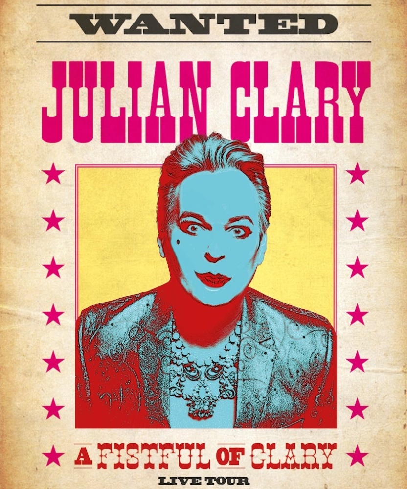 Julian Clary A Fistful of Clary Live Tour 2024 12 April 2024