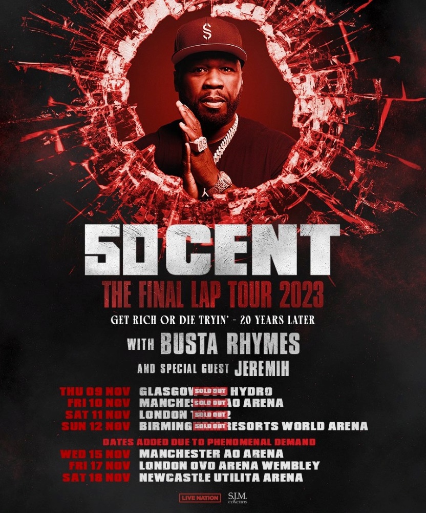 50 Cent - The Final Lap Tour 2023 - 12 November 2023 - Resorts World ...