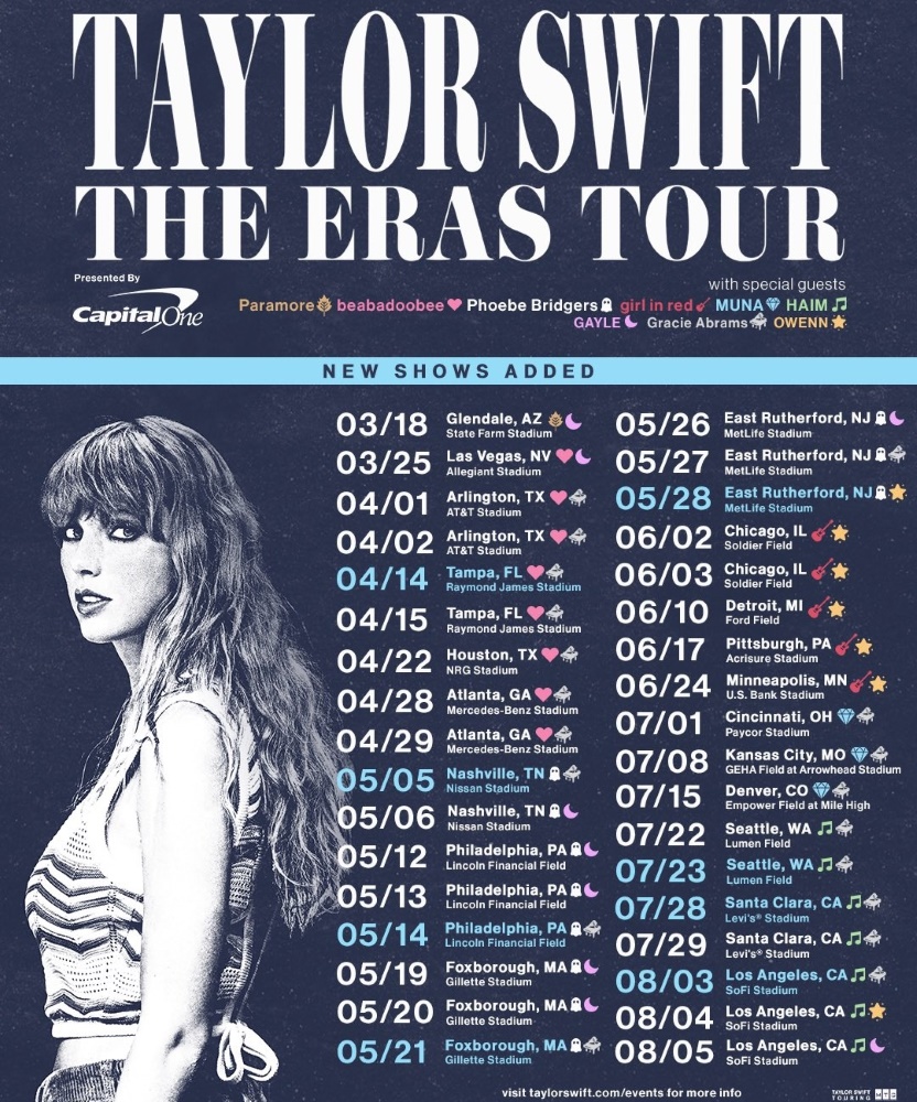 Taylor Swift The Eras Tour 09 June 2023 Ford Field Event/Gig