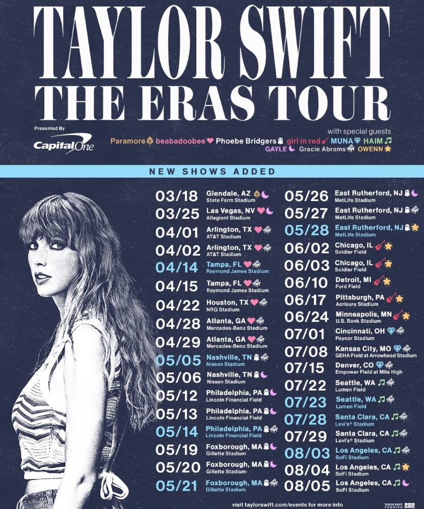 Taylor Swift The Eras Tour 10 June 2023 Ford Field Event Gig 