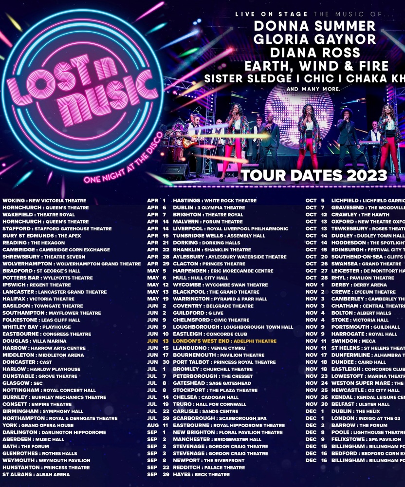 lost in music uk tour