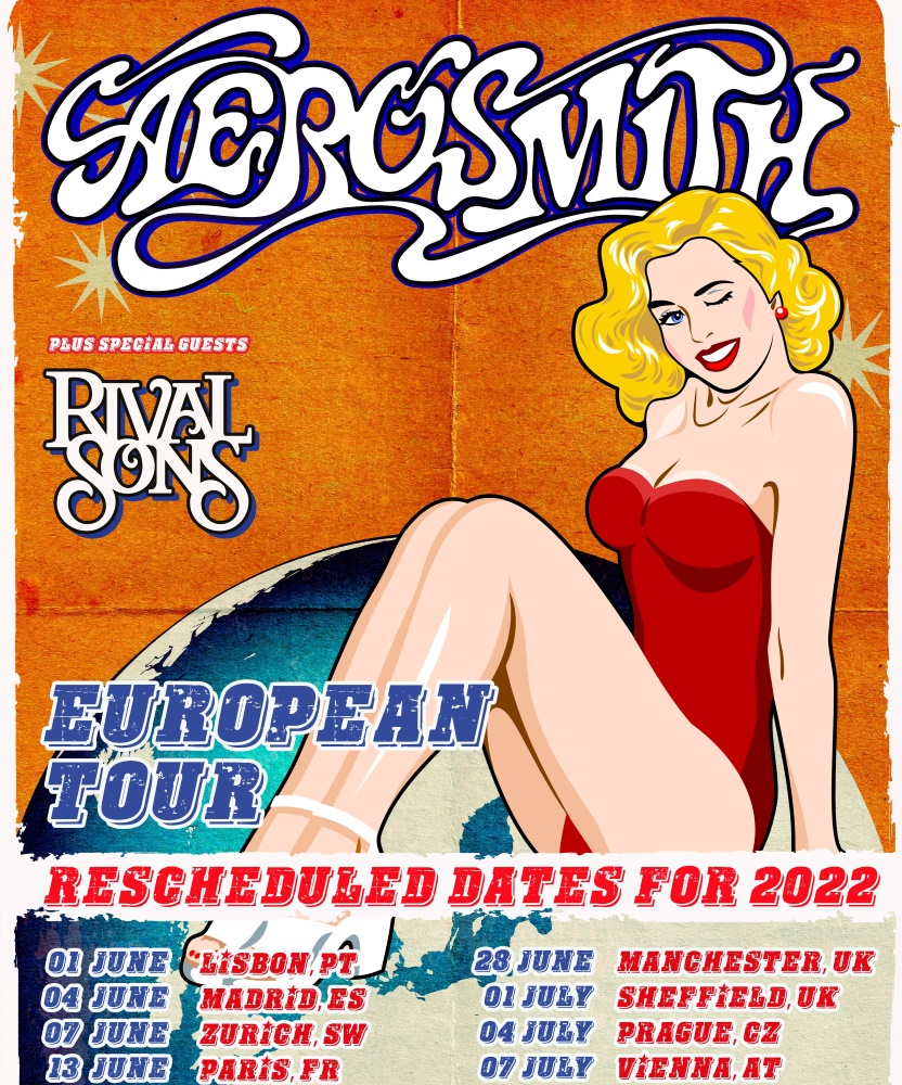 Aerosmith European Tour 2022 28 June 2022 AO Arena Event/Gig