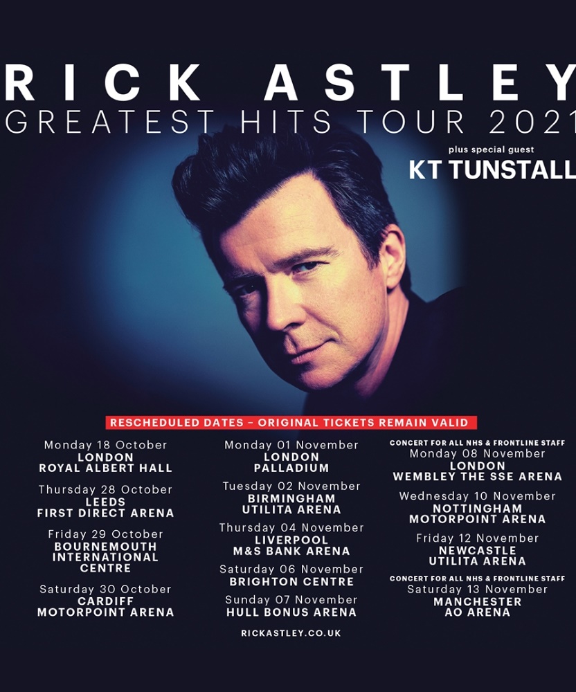 Rick Astley Greatest Hits Tour 2021 04 November 2021 M&S Bank