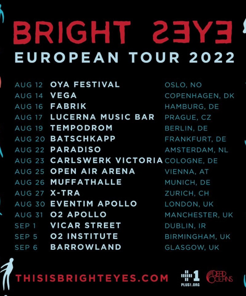 Bright Eyes European tour 2022 31 August 2022 O2 Apollo Event