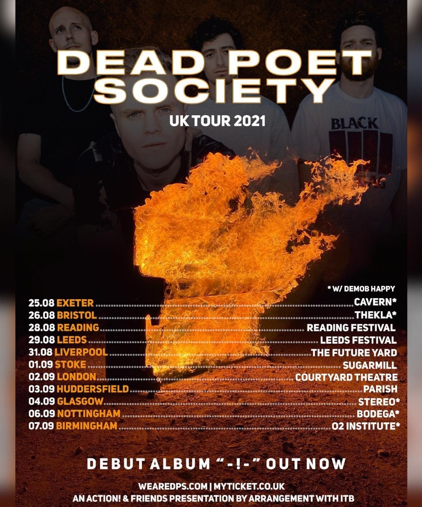 Dead Poet Society UK Tour 2021 31 August 2021 Future Yard Event